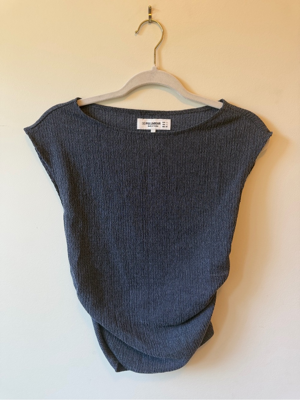 Pull&Bear Ribbed Boatneck Top